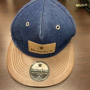 Heineken Leather and Denim Cap